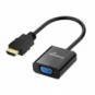 Convertitore da HDMI? a VGA - presa audio da 3,5 mm Media Range nero MRCS167