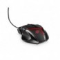 Mouse ottico con cavo da gaming 9 pulsanti - retroilluminazione rossa Media Range nero - MRGS200