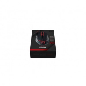 Mouse ottico con cavo da gaming 9 pulsanti - retroilluminazione rossa Media Range nero - MRGS200