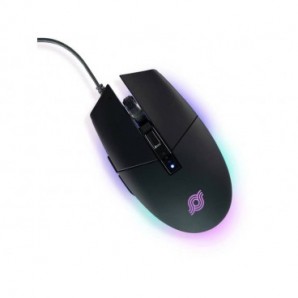Mouse ottico con cavo da gaming 6 pulsanti - retroilluminazione RGB in 10 colori Media Range nero - MRGS202