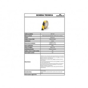 Nastro antiscivolo adesivo DURALINE® GRIP+ 50mm - giallo/nero Durable 1097-130