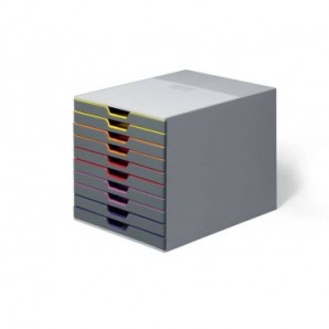 Cassettiera in plastica di alta qualità VARICOLOR® Durable 10 cassetti 7610-27