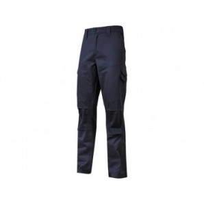 Pantalone da lavoro in cotone elasticizzato Guapo blu U-Power taglia L ST211WB-L