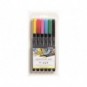 Pennarelli AQUA BRUSH DUO Set 6 pennarelli confezione appendibile Lyra colori primari - L6521060