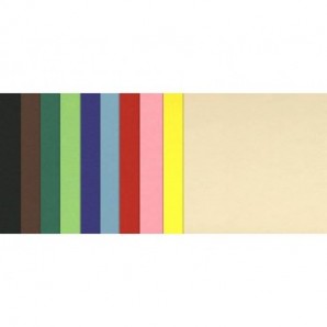 Cartoncini colorati Maxipack COLORLINE 70x100 cm 100 fogli 220 g/m² Canson 10 colori assortiti - C31074S058