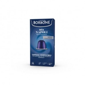 Capsule compatibili Respresso alluminio 100 pz Caffe Borbone qualità Mia Napoli REBMIANAPOLI10X10N