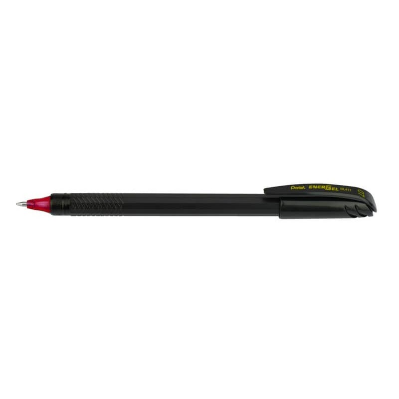 Roller ricaricabile Pentel EnerGel con cappuccio - materiale 96% riciclato - rosso - conf. 12 pezzi - BL417R-B