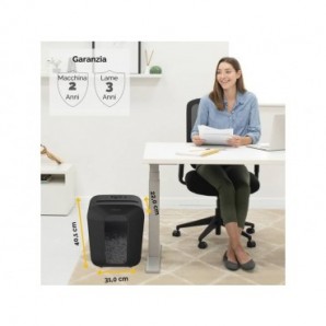 Distruggidocumenti uso personale LX50 - P-4 - 17 L - taglio a frammenti 4x37 mm Fellowes Powershred®nero - 4406001