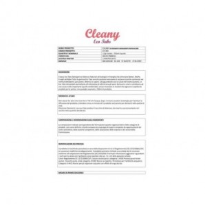 Anticalcare igienizzante in pastiglie CLEANY Eco tabs muschio giallo - conf. 6 pz - CLT300