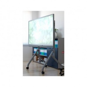 Carrello mobile per monitor fino a 86'' regolabile in altezza Wacebo Europe carico 100 Kg - DBL01058