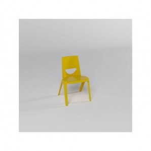 Sedia per banco in PPL riciclato 41x41x38 cm Motris giallo banana EN-ONE4YE