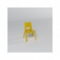 Sedia per banco in PPL riciclato 41x41x43 cm Motris giallo banana EN-ONE5YE