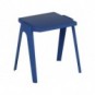 Tavolo impilabile in PPL riciclato utilizzabile indoor/outdoor 60x60x70 cm Motris blu - EN-CT5BL