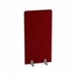 Pannello acustico con rivestimento in similpelle ignifuga 100x160 cm Motris rosso - PANAC100160C26