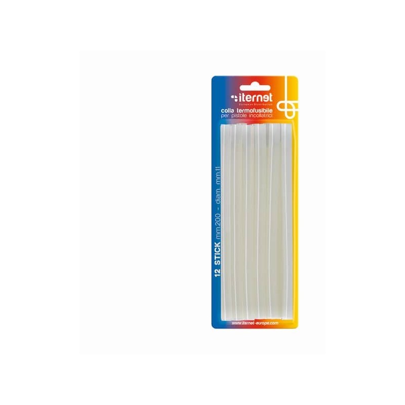 Refill colla stick per pistole colla a caldo. Conf. 12 refill Iternet blister 12 refill - 4231