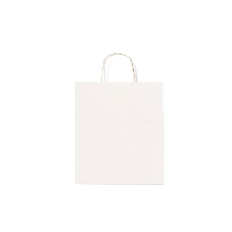 Borsa Allegra neutra kraft con manici in carta ritorta 54x14x50 cm conf. 25 pz Rex-Sadoch bianca - SDS54BIA