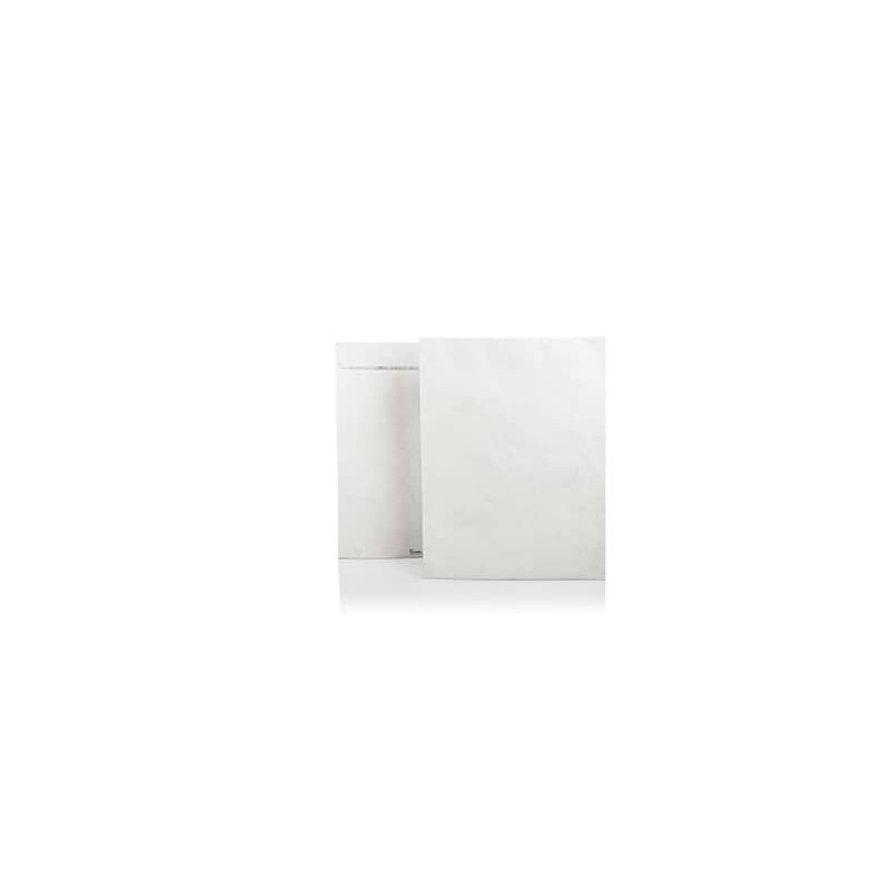 Buste a sacco piatte con strip bianche 250x350 mm - Tyvek formato B4 conf. 500 pz - 11784