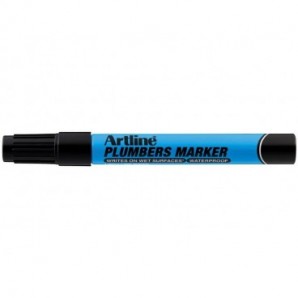 Marcatore permanente Plumbers Artline - per idraulica - punta tonda 1,5 mm nero A PLM/N