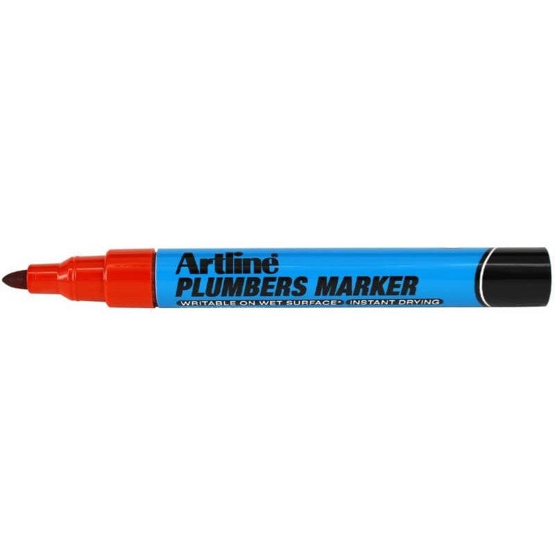 Marcatore permanente Plumbers Artline - punta tonda 1,5 mm rosso A PLM/R