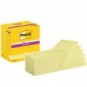 Foglietti riposizionabili Super Sticky Notes Post-it® Giallo Canary 76x127 mm - 12 blocchetti da 90 ff - 7100290175