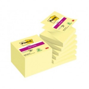 Foglietti riposizionabili Z-Notes Super Sticky Post-it® Giallo Canary 76x76 mm 12 blocchetti da 90 ff - 7100290161
