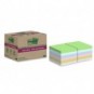 Foglietti riposizionabili Post-it®Super Sticky carta riciclata al 100% assortiti 76x76 mm - 12 blocchetti da 70 ff