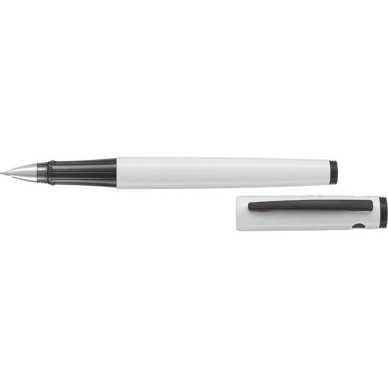 Penna roller Pilot Explorer inchiostro gel nero - fusto bianco 006501