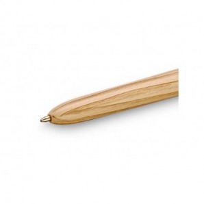 Penna a sfera a scatto BIC 4 Colours 1 mm - wood 508964