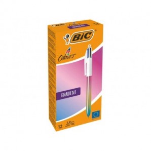 Penna a sfera a scatto BIC 4 Colours 1 mm - gradient conf. 12 pz - 511034