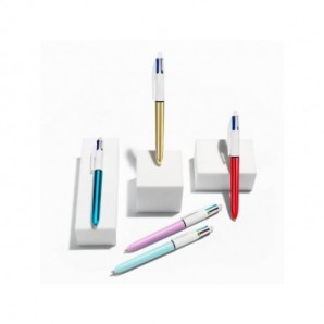 Penna a sfera a scatto BIC 4 Colours 1 mm - collection conf. 5 pz - 967279