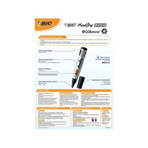 Marcatore permanente BIC Marking 2000 punta conica 4,95 mm - assortiti - conf. 4 pezzi - 8209112