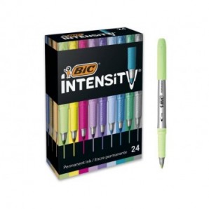 Pennarelli Indelebili BIC Intensity Marking - tratto 0,8 mm - assortiti conf. 24 pz - 992731