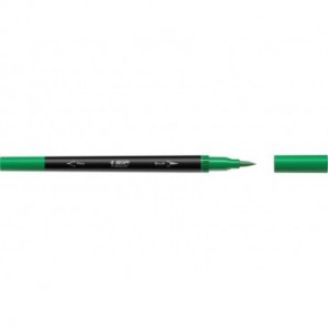 Pennarelli BIC Dual Tip Intensity con pennello assortiti rainbow - tratto 0,5 mm - conf. 6 pz - 989694