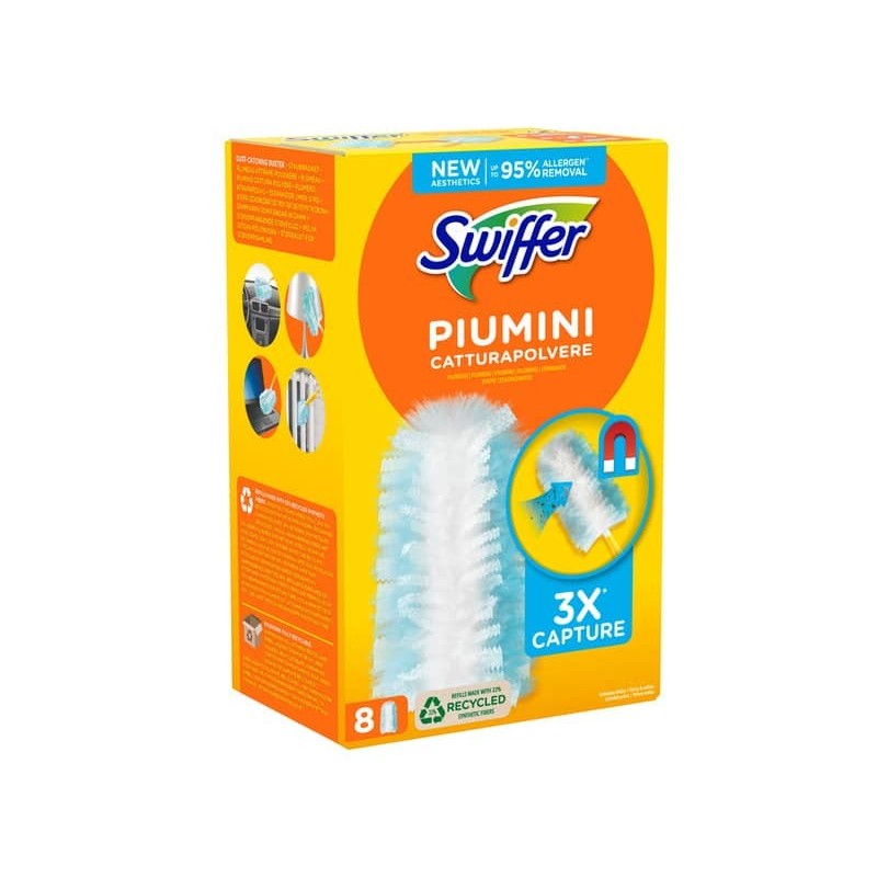 Ricarica piumini Swiffer Duster azzurro - conf. 8 pezzi - PG182