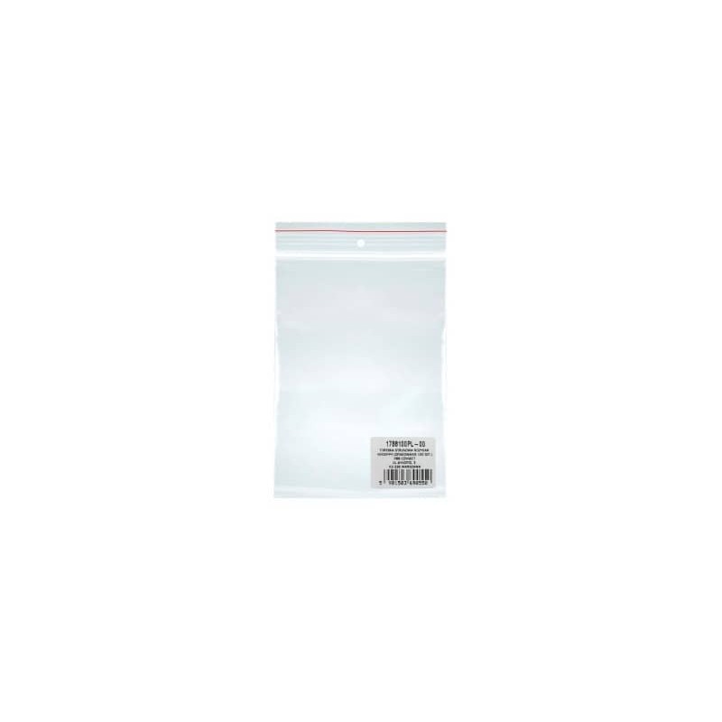 Buste con chiusura a pressione trasparenti in LDPE Donau 4x6 cm - conf. da 100 pz - 1788100PL-00