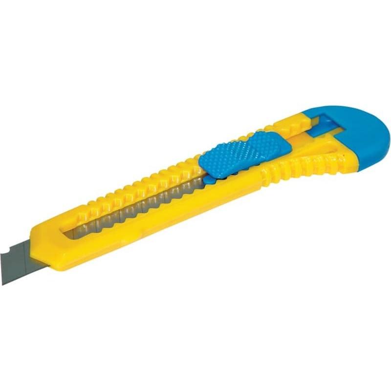 Cutter a lama trapezioidale a scatto Donau 18 mm blu/giallo - 7946001-99