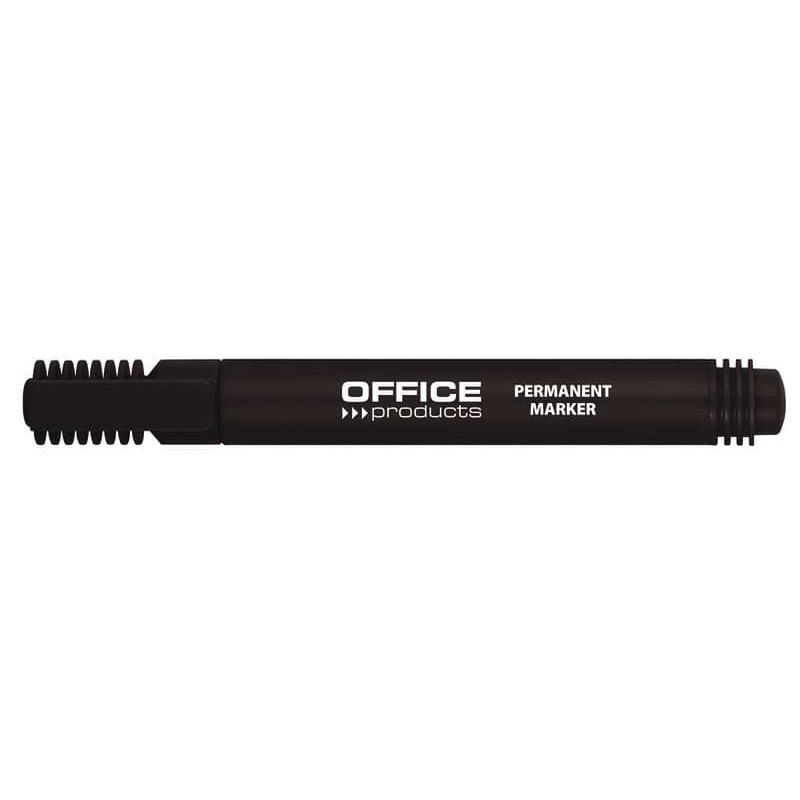 Marcatore permanente Office Products punta tonda 1-3 mm nero conf. 12 pezzi - 17071211-05