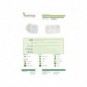 Coperchi per vaschette bio-compostabili ecoCanny Take Away in cartoncino bianco 15,5x14 cm - conf. 100 pz - ECO?COP12