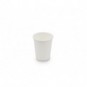 Bicchieri compostabili in cartoncino a dispersione acquosa bianco ecoCanny 240 ml - conf. 50 pezzi - ECO-CUP240W