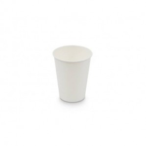 Bicchieri compostabili in cartoncino a dispersione acquosa bianco ecoCanny 360 ml - conf. 50 pezzi - ECO-CUP360W