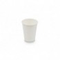 Bicchieri compostabili in cartoncino a dispersione acquosa bianco ecoCanny 360 ml - conf. 50 pezzi - ECO-CUP360W