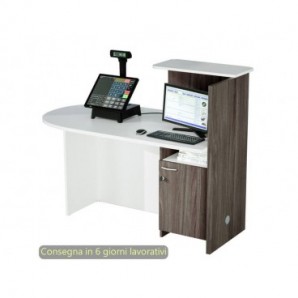 Welcome In - Reception Angolare con Scrivania da 120 cm di