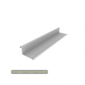 Marsupio per elettrificazione Artexport orizzontale sottopiano grigio alluminio 60x12,8xH.6,3 cm - 3-BLAA0600-AA