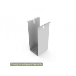 Porta CPU sospeso 21/27x26,5xH.57,2 cm Artexport grigio alluminio 3-BYAA0000-AA