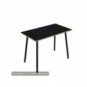 Tavolo alto Skinny Metal 140x80xH.105 cm con gambe metalliche nere Artexport piano nero - 6402-DJC-8C-AQ