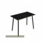 Tavolo alto Skinny Metal 180x80xH.105 cm con gambe metalliche nere Artexport piano nero - 6405-DJC-8C-AQ