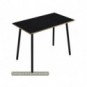 Tavolo alto Skinny Metal 160x80xH.105 cm con gambe met. nere Artexport piano nero 6403-DJC-8C-AQ