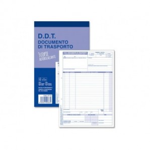Blocco DDT mittente - destinatario - vettore 50x3 copie - 21x30 cm 0113N