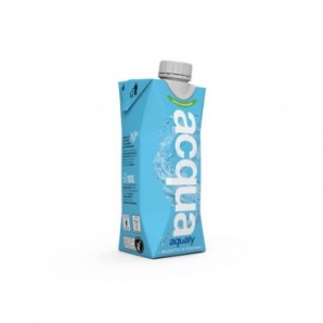 Acqua oligominerale naturale in brick di cartone bio Acqualy formato 500 ml - in confezione da 24 brick - 02-0072