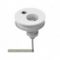 Slot passaspina diametro 80 mm, presa shuko + slot con presa di rete RJ45 Bridge Artexport bianco - 3-DEAA0002-EA